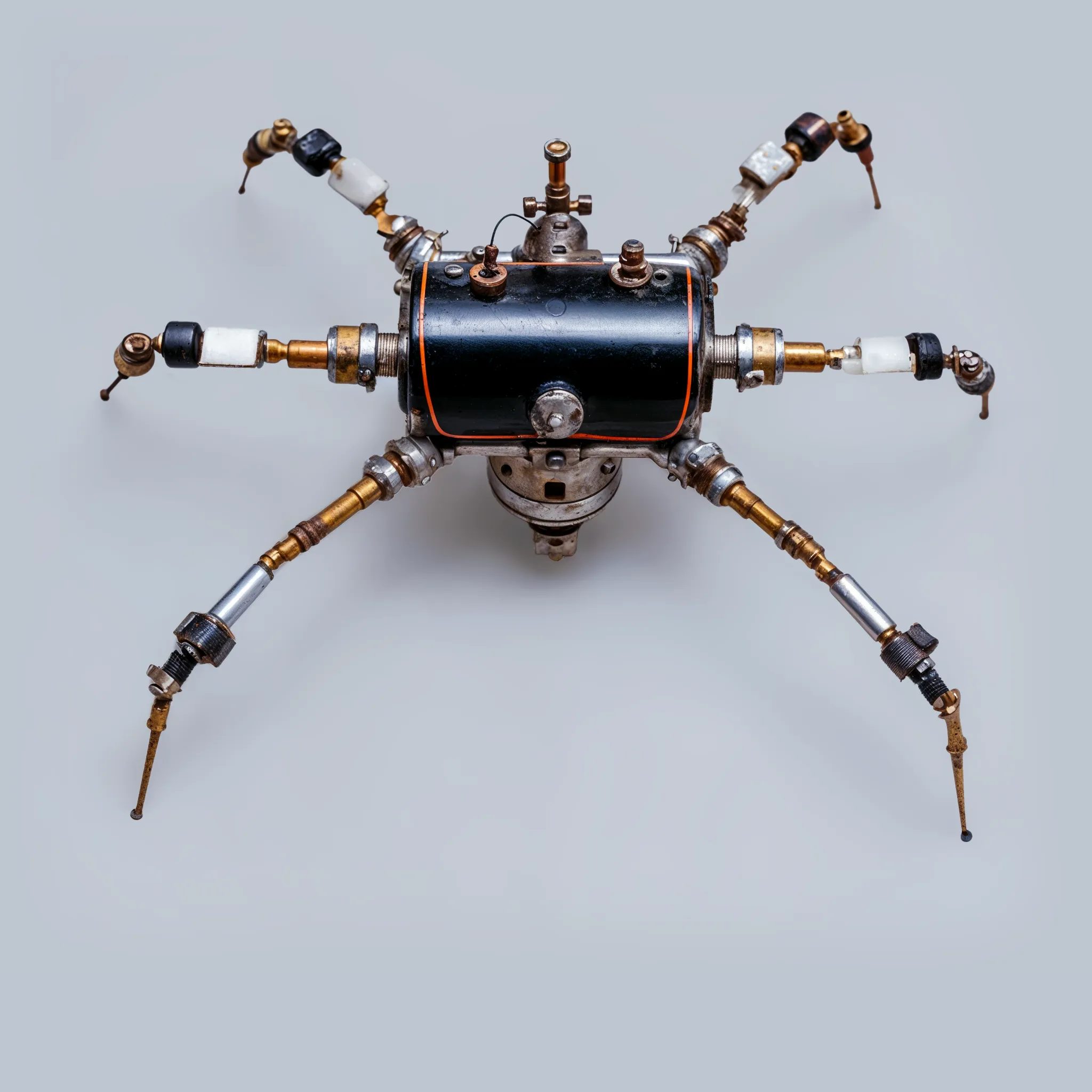 AI-image / Digital Art: A small spider-robot object