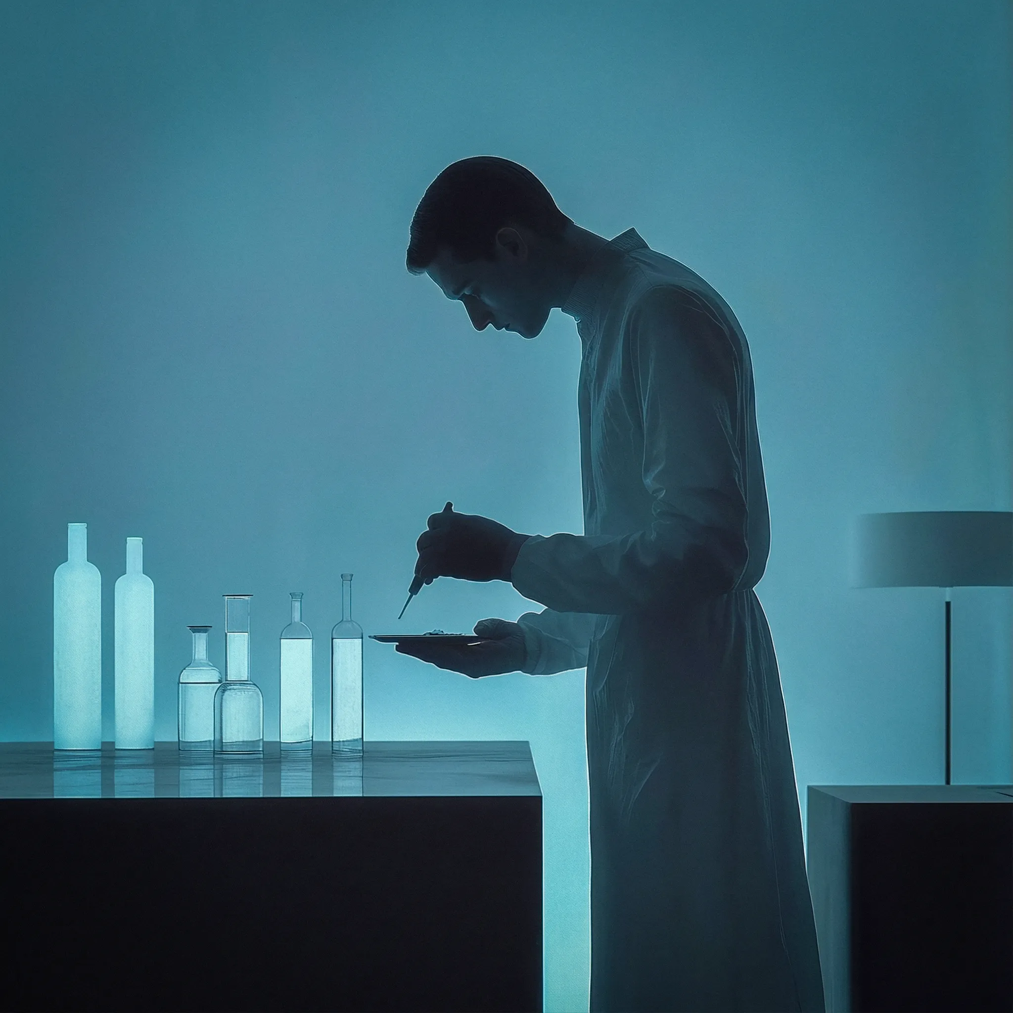 Takeover Al Art Magazine / A scientist is working in a laboratory